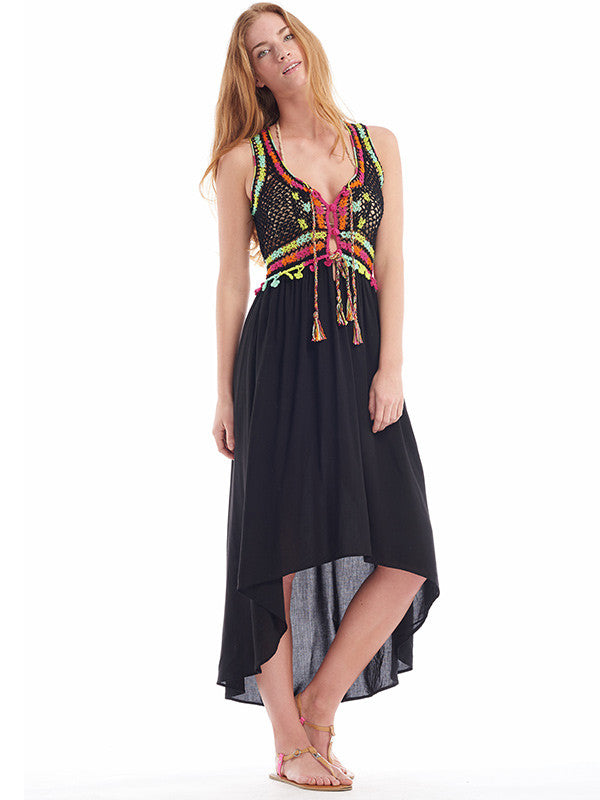 Anna Kosturova Crochet Astral Nomad Maxi Dress