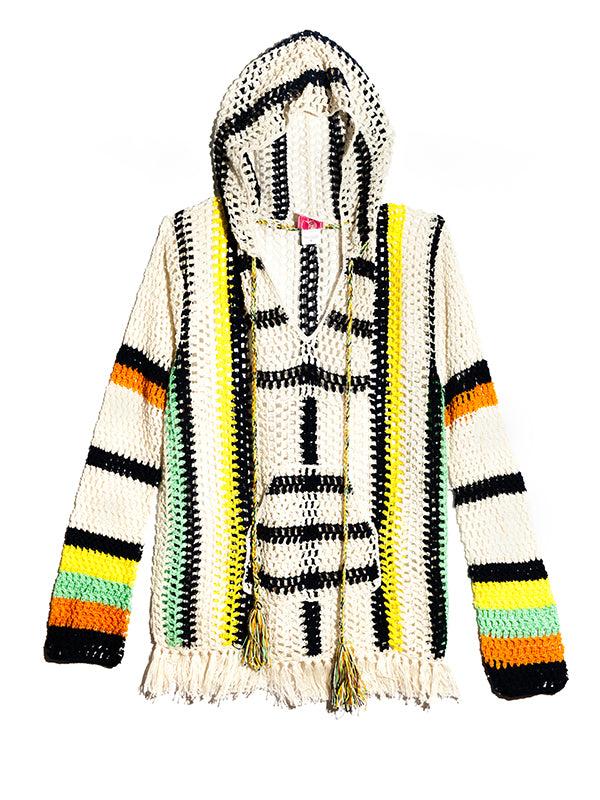 Anna Kosturova Crochet Baja Hoodie