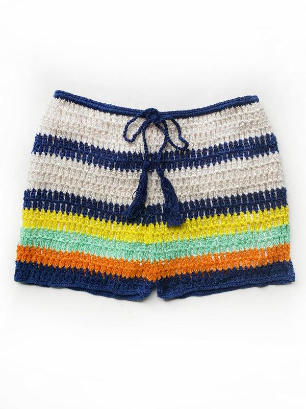 Anna Kosturova Crochet Baja Shorts
