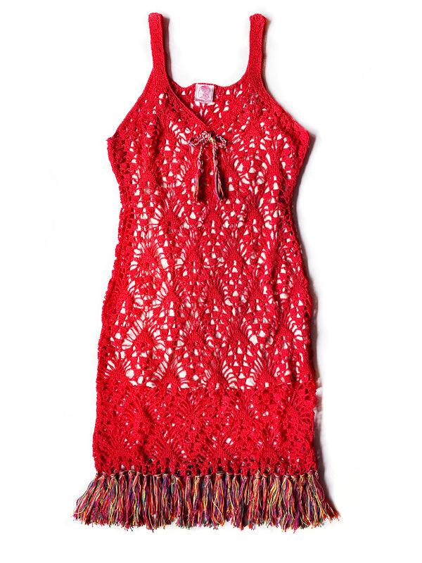 Anna Kosturova Crochet Cabo Dress
