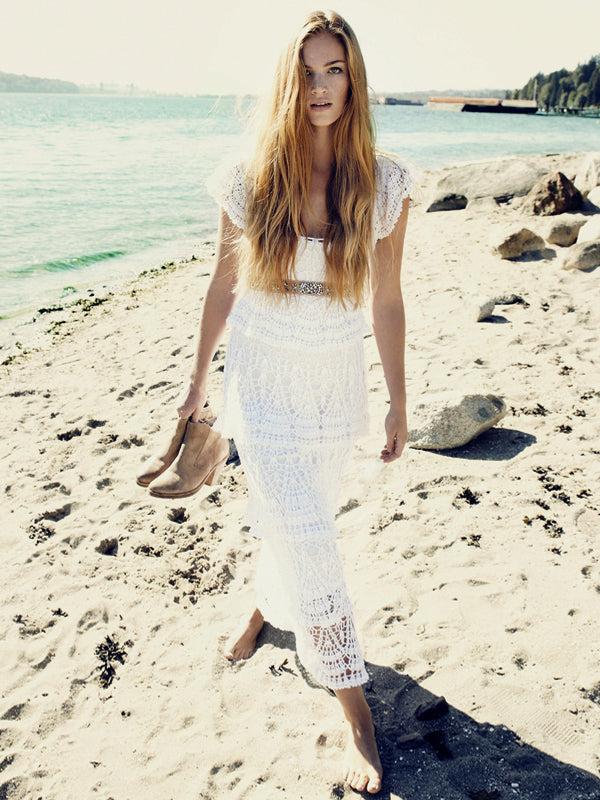 Anna Kosturova Crochet Cotillion Dress