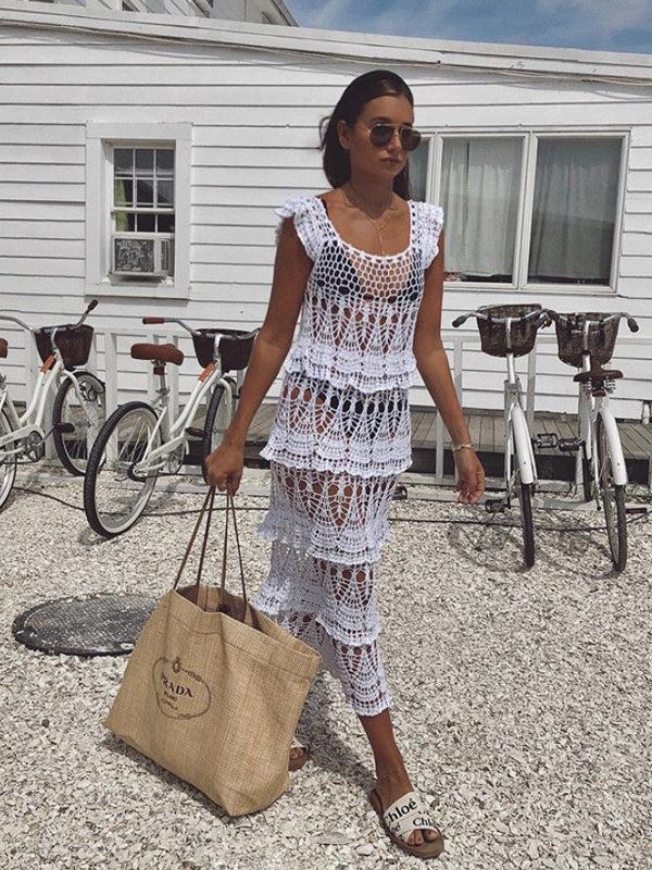 anna kosturova Crochet Cotillion Dress