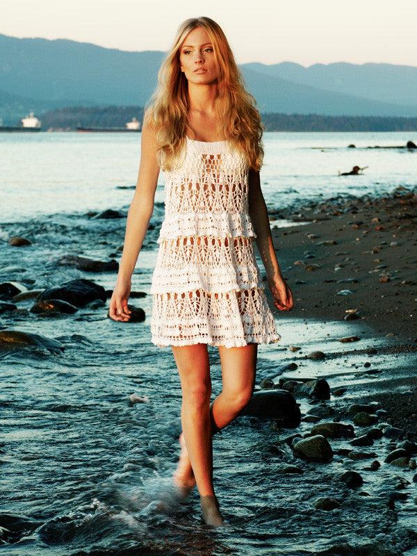 anna kosturova Crochet Flapper Dress