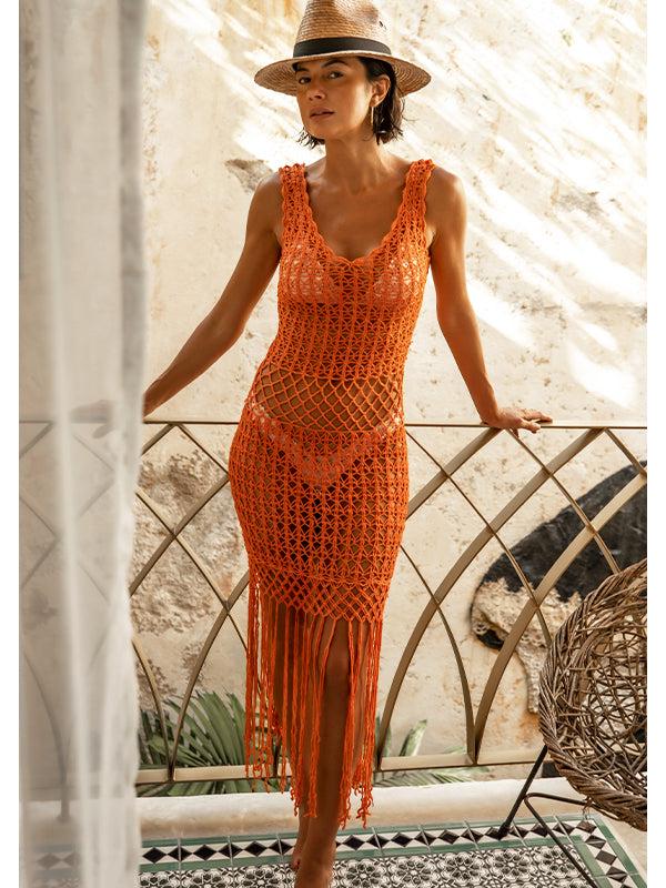Anna Kosturova Crochet Gypsy Dress