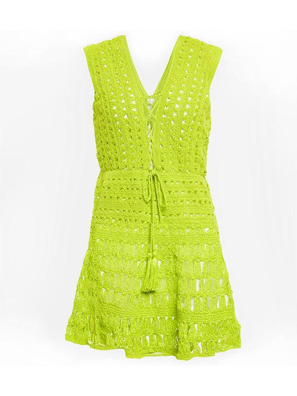 Anna Kosturova Crochet Jennifer Dress