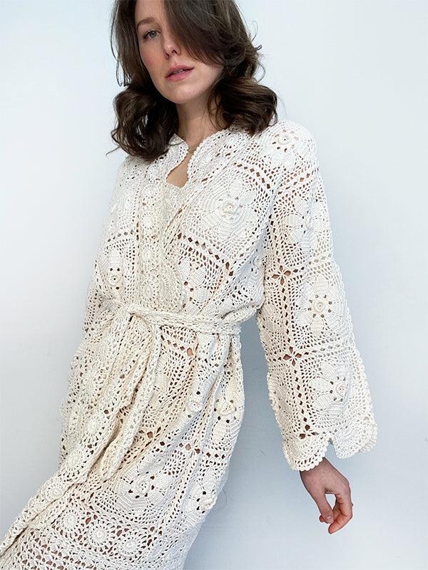 Anna Kosturova Crochet Josephine Kimono Cardigan