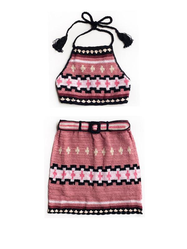 Anna Kosturova Crochet Kasbah Mini Skirt