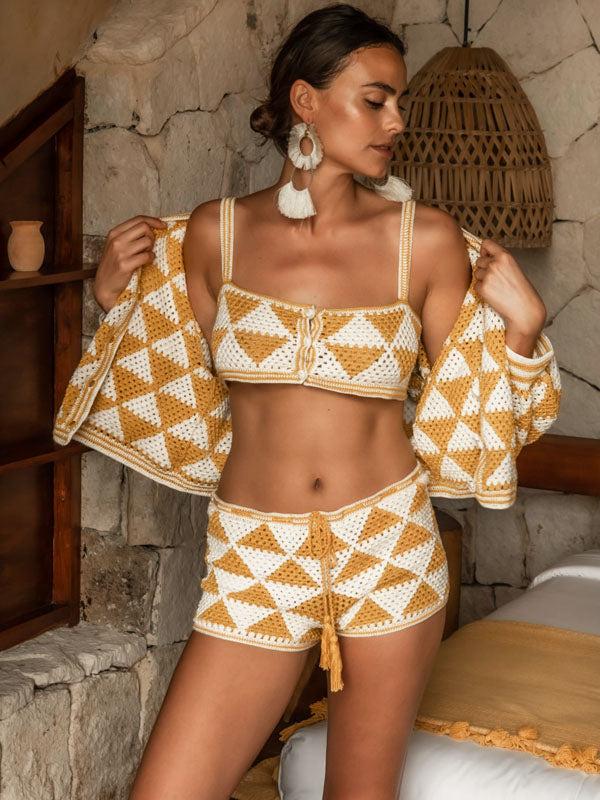 Anna Kosturova Crochet Maija Crop Top