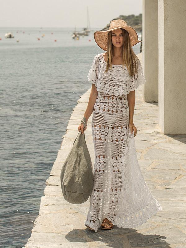 anna kosturova Crochet Marianne Maxi Dress