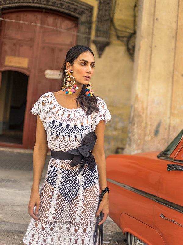 Anna Kosturova Crochet Marilyn Dress