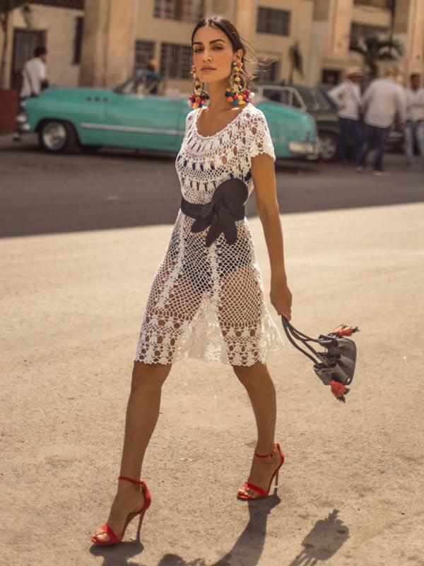 anna kosturova Crochet Marilyn Dress
