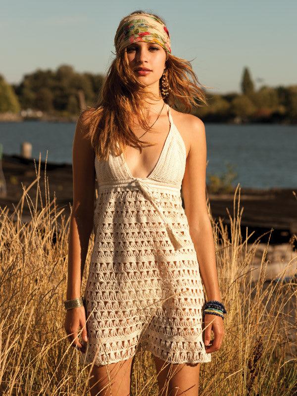anna kosturova Crochet Marissa Halter Dress