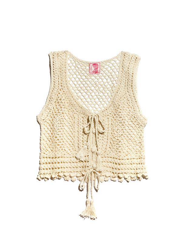 Anna Kosturova Crochet Marrakesh Crop Top