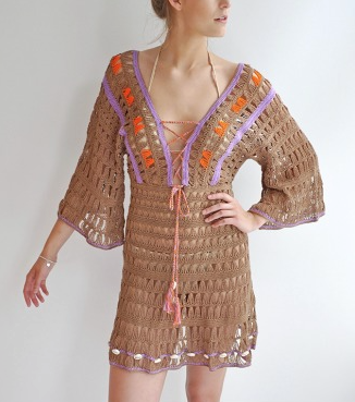 Anna Kosturova Crochet Medina Dress