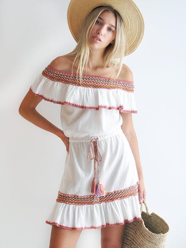 anna kosturova Crochet Michelle Mini Dress