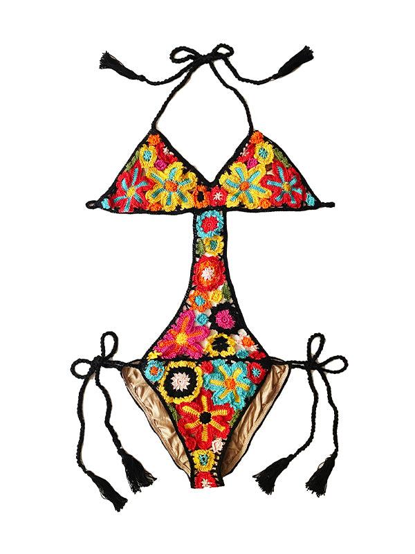 anna kosturova Crochet Millefiori Monokini