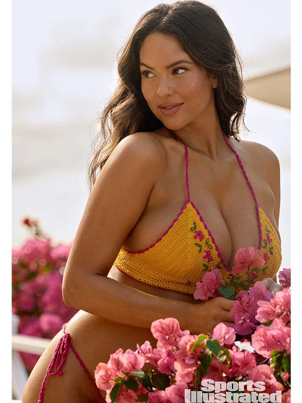 Anna Kosturova Crochet Preppy Halter Top