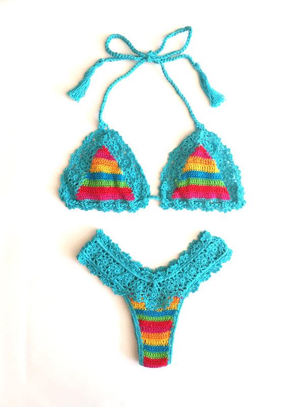 Anna Kosturova Crochet Rainbow Bella Bikini Top