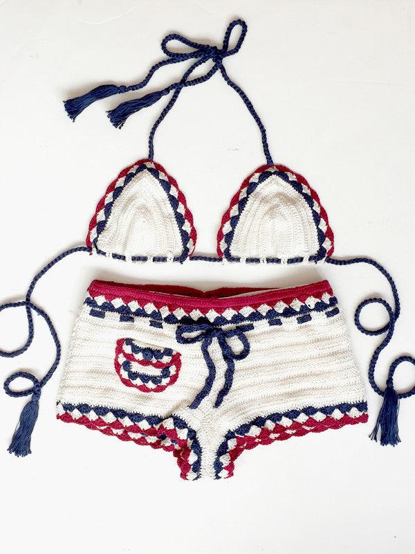 Anna Kosturova Crochet Regatta Bikini Top