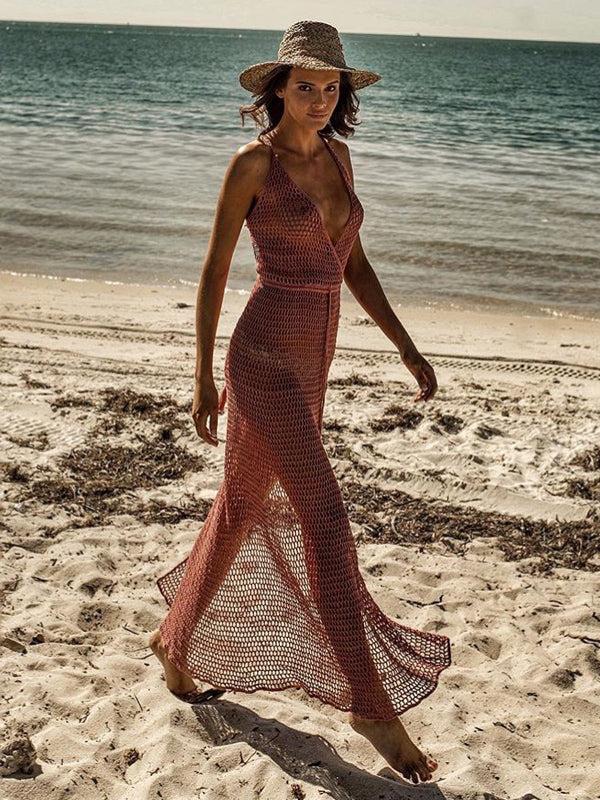 anna kosturova Crochet Stevie Slip Dress