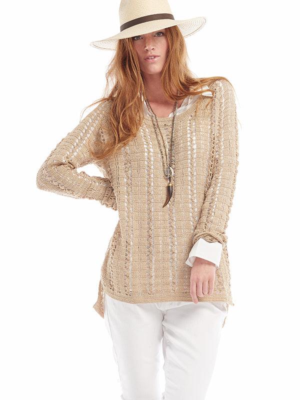 Anna Kosturova Crochet Summer Breeze Maxi Sweater