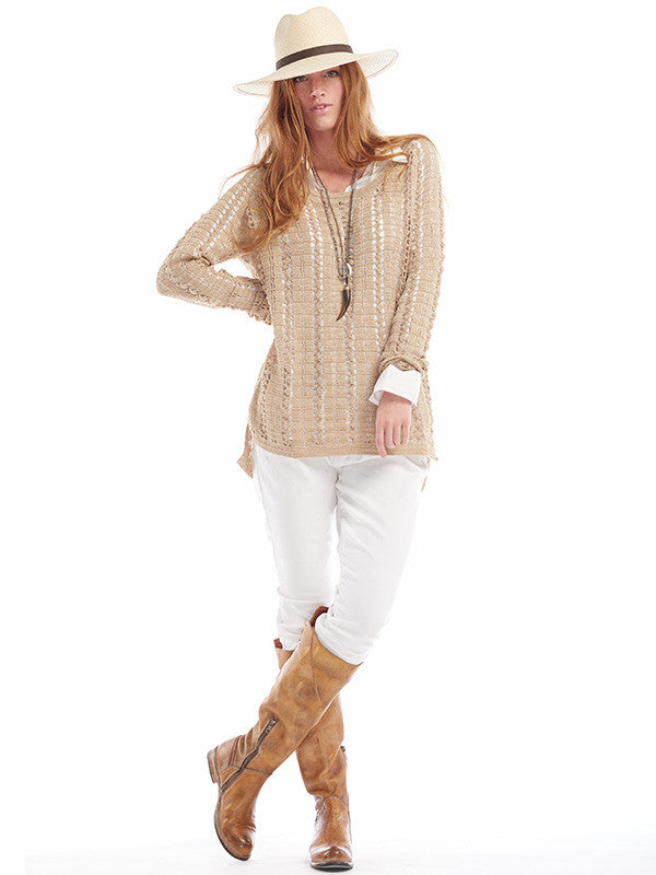 Anna Kosturova Crochet Summer Breeze Maxi Sweater