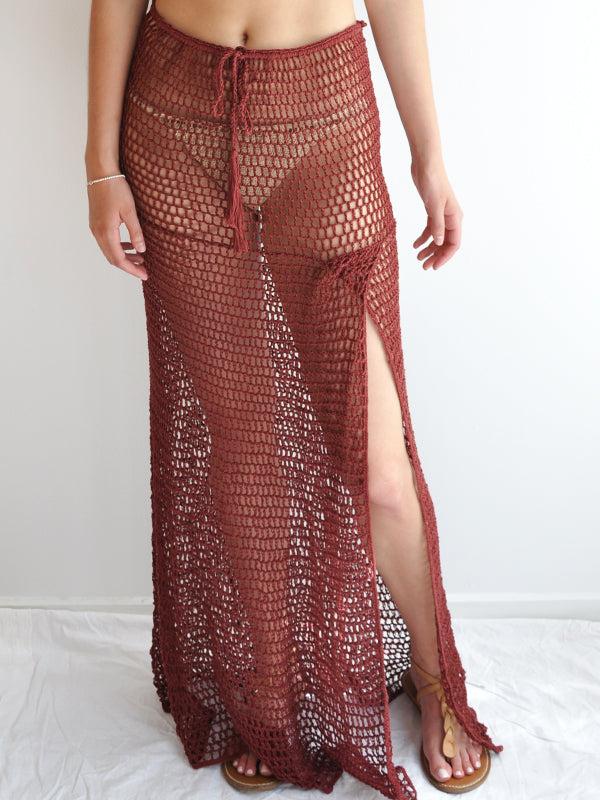 Anna Kosturova Crochet Zen Mesh Maxi Skirt/Dress