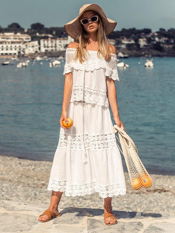 Anna Kosturova Filigree Midi Skirt