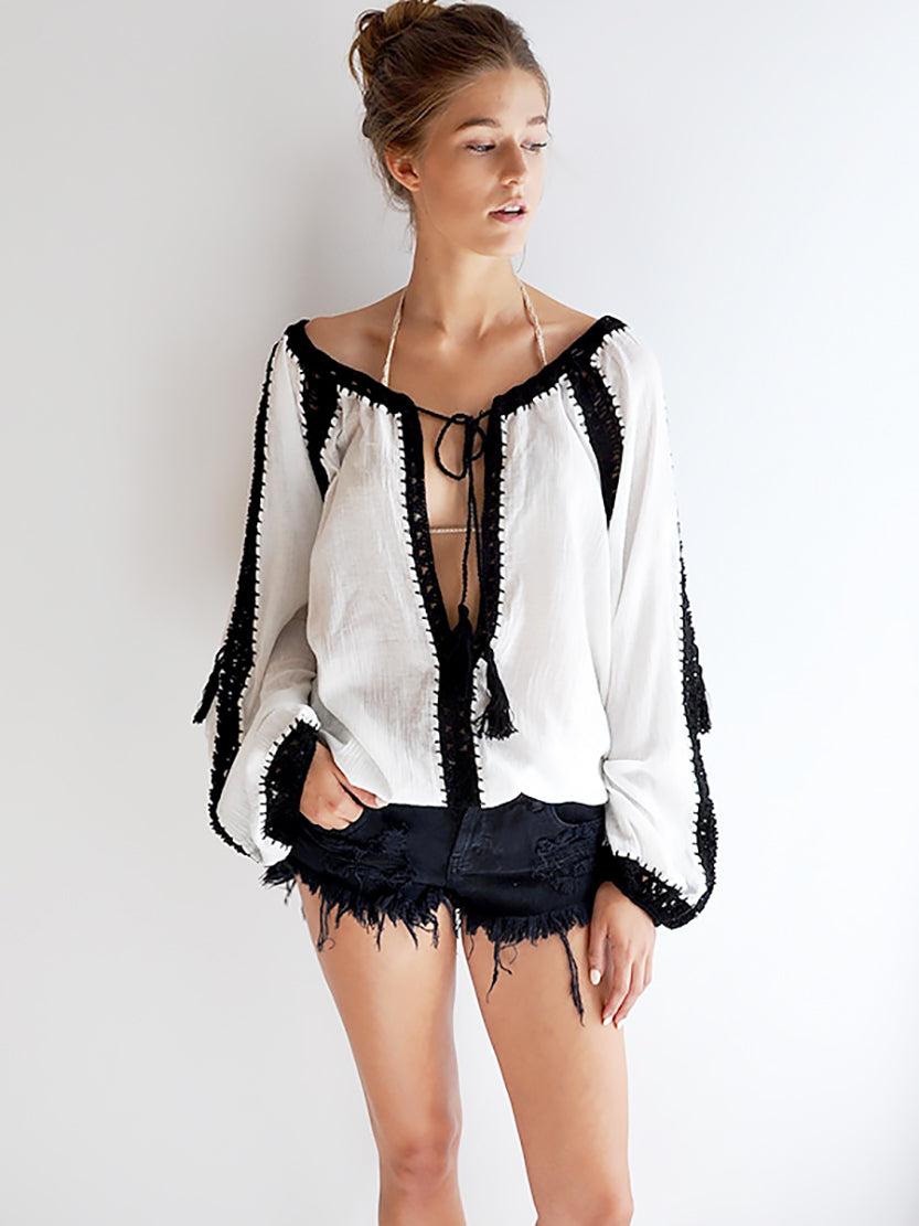 Anna Kosturova Giza Boho Blouse