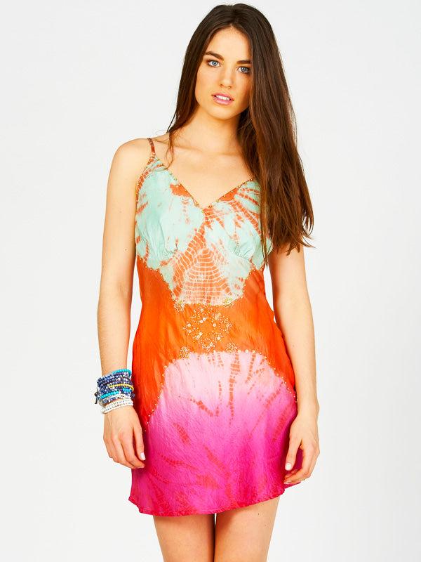 anna kosturova Jewelled Mini Slip Dress