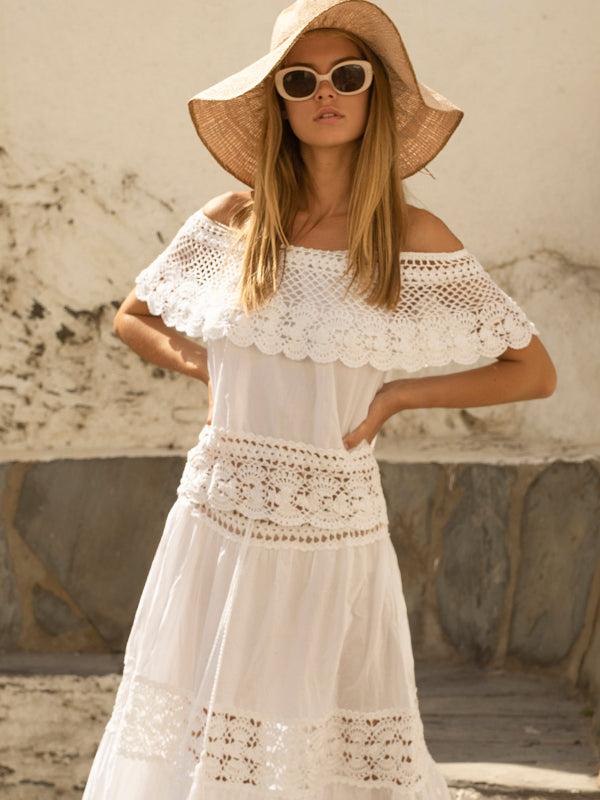 anna kosturova Santorini Off Shoulder Top