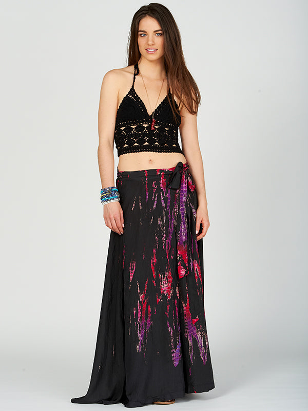 Anna Kosturova Silk Nomad Maxi Wrap Skirt