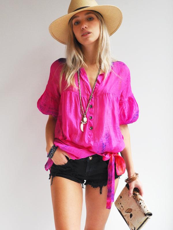 Anna Kosturova Silk Tie-Dye Lola Tunic