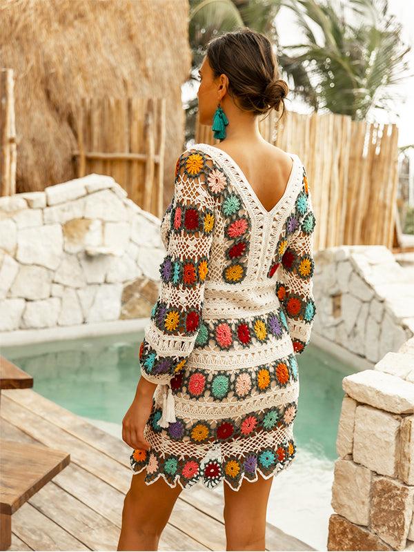 Anna Kosturova Crochet Bouquet Dress - As Seen On The White Lotus. PRE ORDER