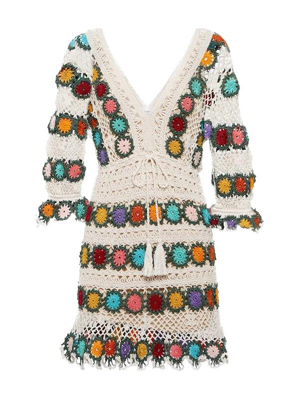 Anna Kosturova Crochet Bouquet Dress - As Seen On The White Lotus. PRE ORDER