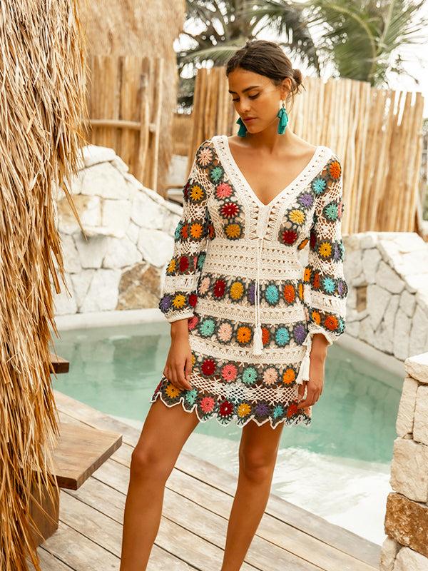 anna kosturova Crochet Bouquet Dress - As Seen on The White Lotus. PRE ORDER