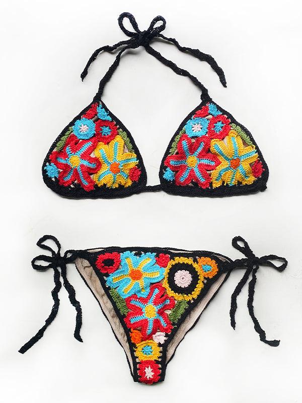 Anna Kosturova Crochet Rainbow Millefiori Bikini Bottom