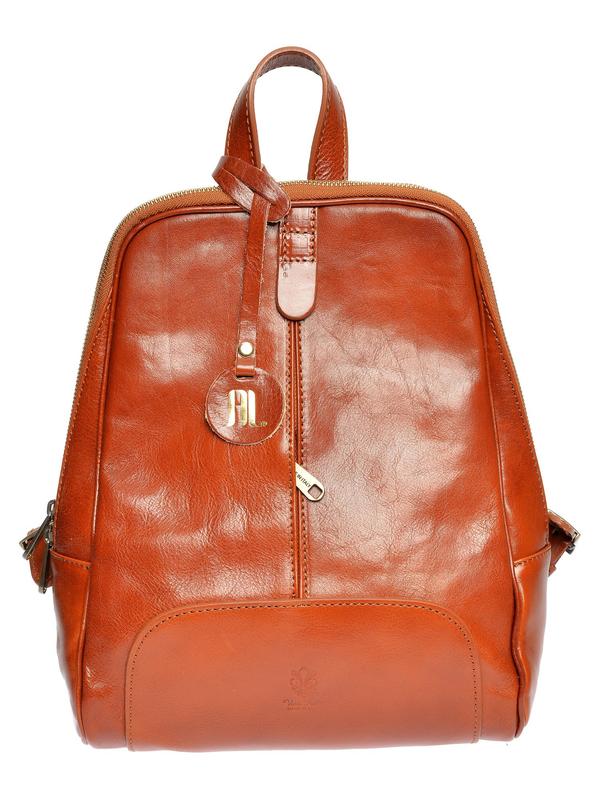 anna luchini ANNA LUCHINI Backpack AW24 AL 3147 COGNAC