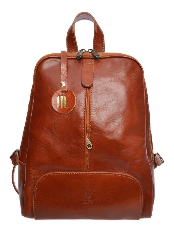 anna luchini ANNA LUCHINI Backpack SS25 AL 3147 COGNAC