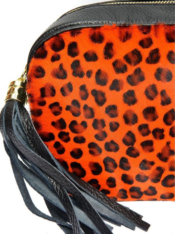 Anna Luchini ANNA LUCHINI Crossbody Bag AW24 AL 1888T LEOPARDO ARANCIO
