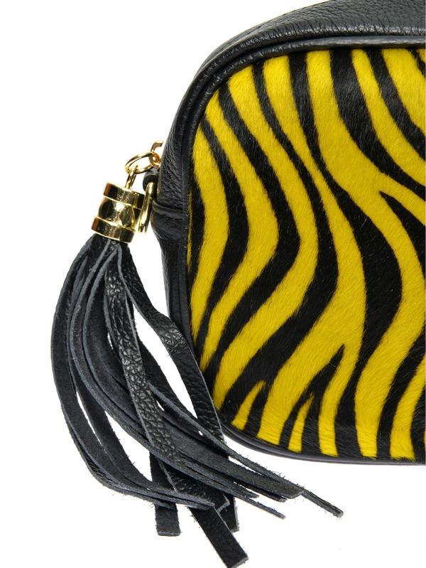 Anna Luchini ANNA LUCHINI Crossbody Bag AW24 AL 1888T ZEBRA LIMONE