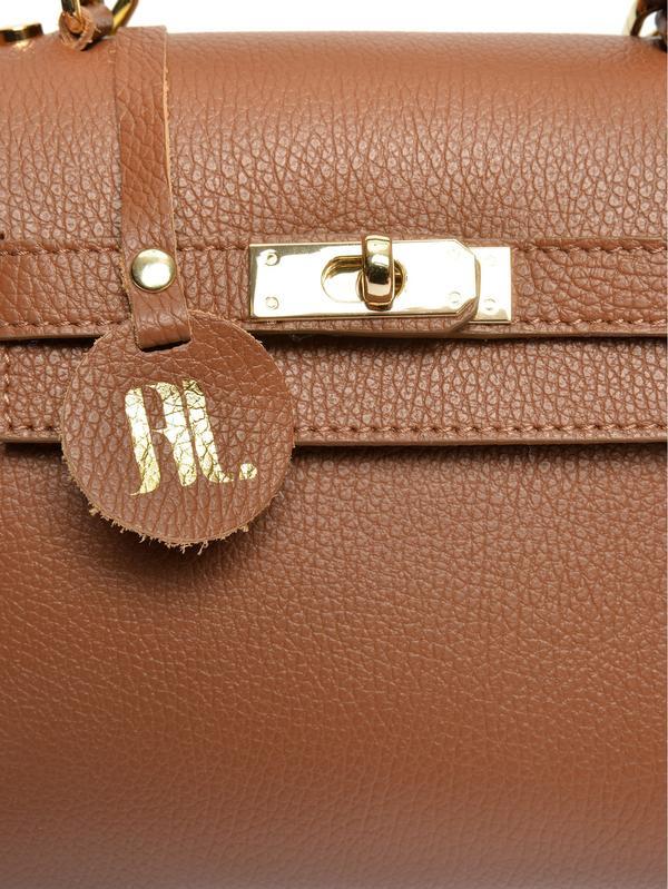 Anna Luchini ANNA LUCHINI Top Handle Bag AW24 AL 1849T COGNAC D19