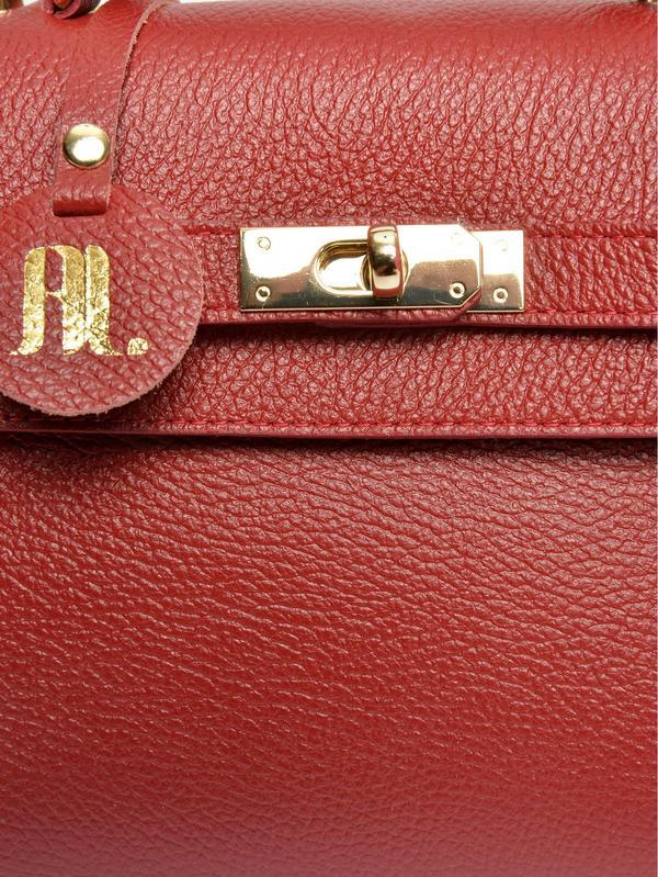 Anna Luchini ANNA LUCHINI Top Handle Bag AW24 AL 1849T ROSSO D90