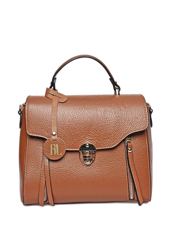 anna luchini ANNA LUCHINI Top handle bag SS25 AL 1727 COGNAC