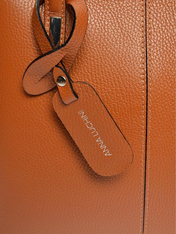 Anna Luchini ANNA LUCHINI Tote Bag AW24 AL 1876 COGNAC