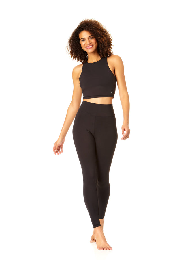 Anne Cole Anne Cole Active - Women's High Neck Crop Top