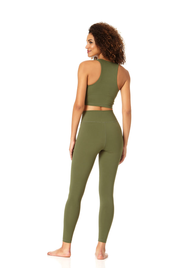 Anne Cole Anne Cole Active - Women's High Neck Crop Top