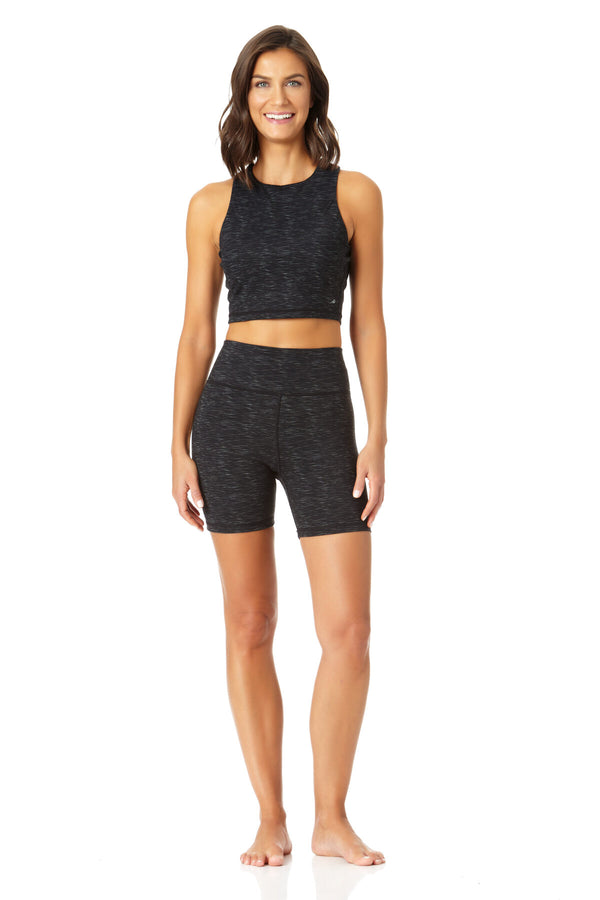 Anne Cole Anne Cole Active - Women's High Neck Crop Top