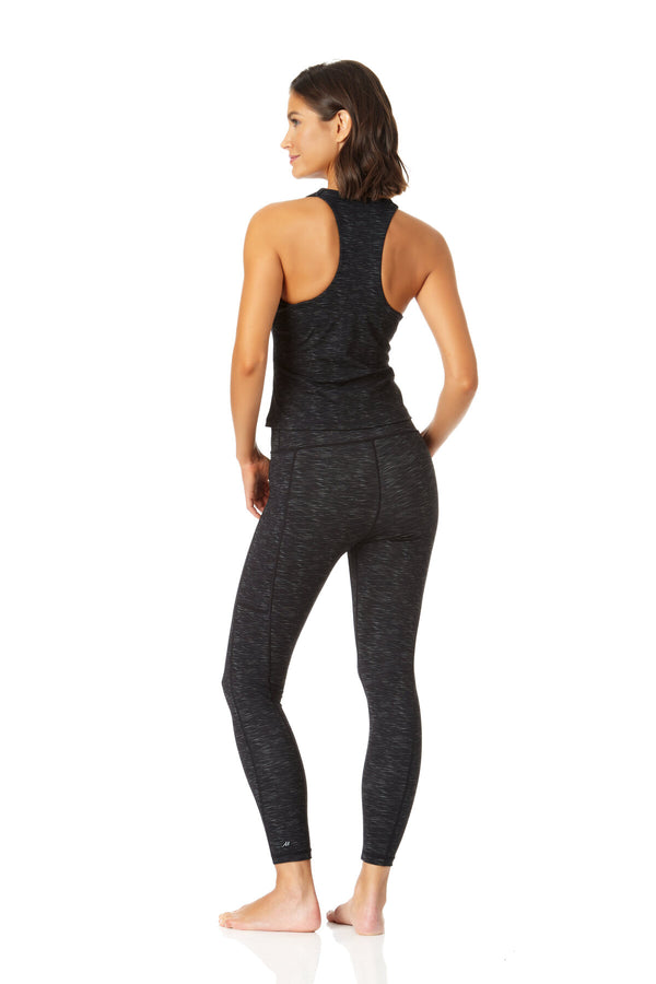 Anne Cole Anne Cole Active - Women's High Neck Racer Back Tank Top