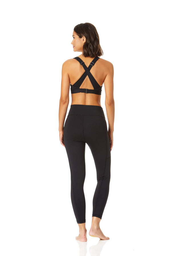 Anne Cole Anne Cole Active - Women's X Back Max Support Bra Top